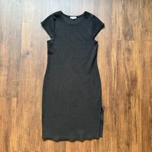 BB Dakota Steve Madden Black Ribbed Knit Bodycon Dress XL